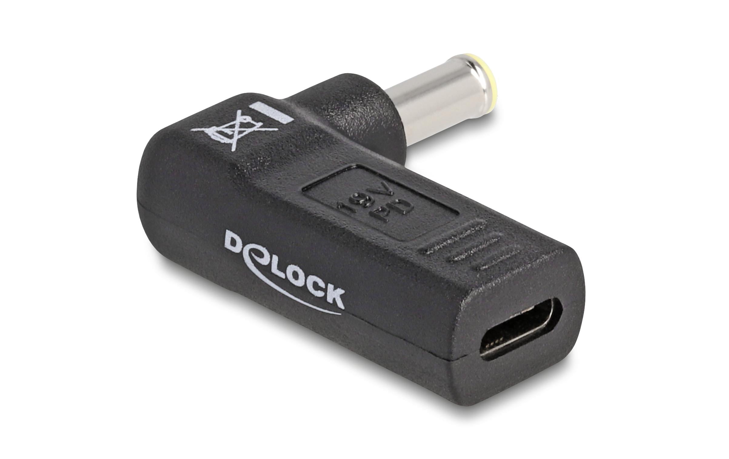 Delock Adapter USB-C zu Samsung 5.5 x 3.0 mm 90° gewinkelt Delock Adapter USB-C zu Samsung 5.5 x 3.0 mm 90° gewinkelt