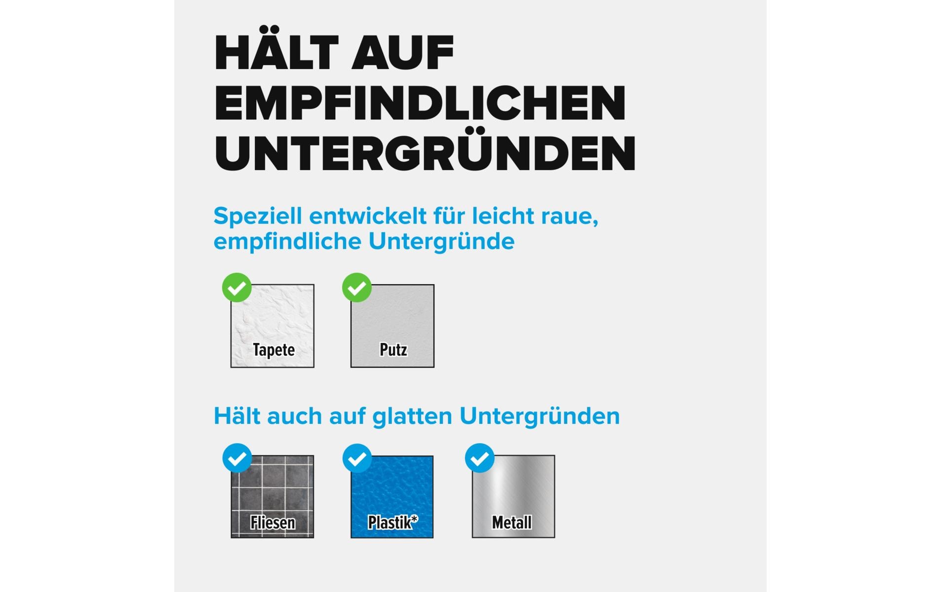 tesa Montagestreifen Powerstrips CLICK Medium 16 Paar, 5.4 kg