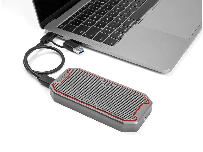 Delock Externes Gehäuse M.2 NVMe PCIe SSD USB 3.2 Type-C 20 Gbps