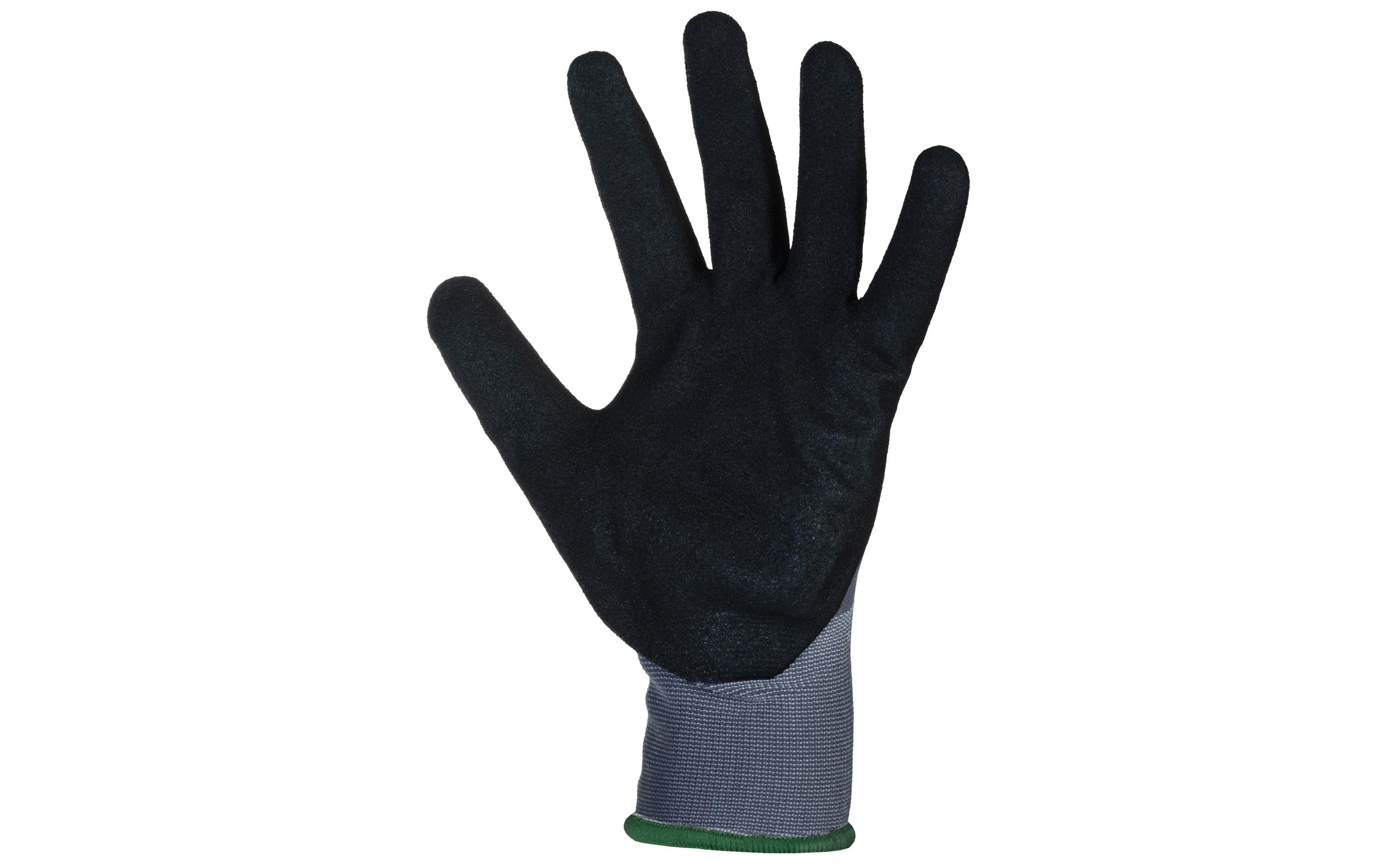 STRUCT Arbeitshandschuh Nylon, S, Grau/Schwarz, 1 Stück