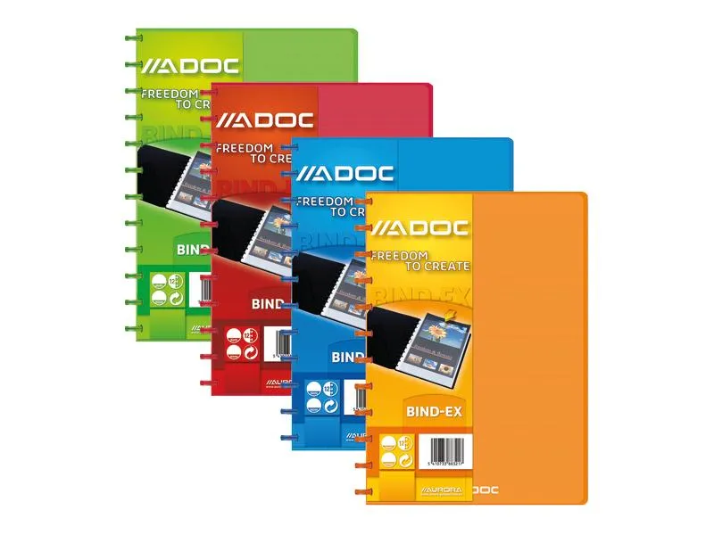 Adoc Sichtbuch Colorlines A4, 30 Taschen, Grün