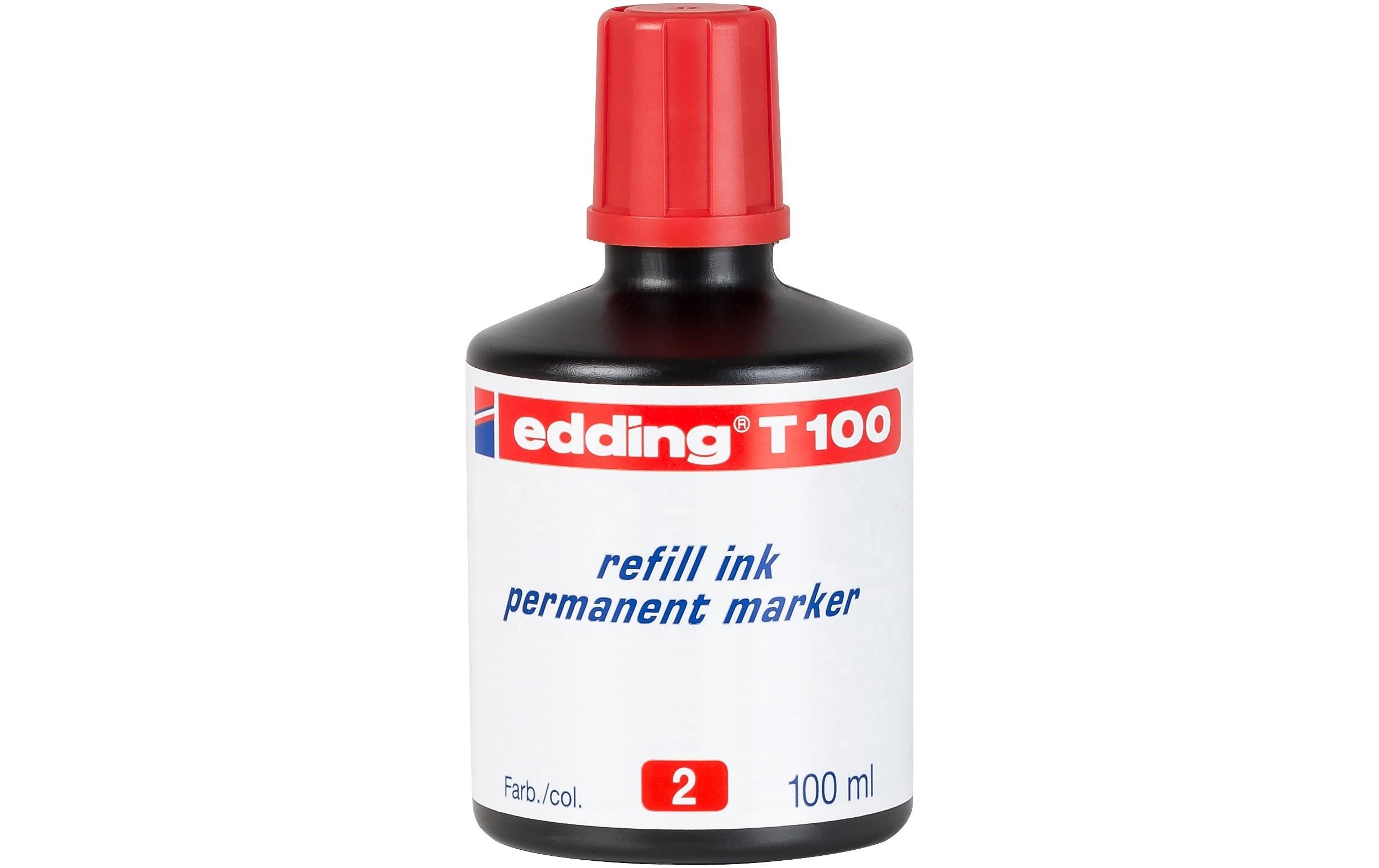 edding Nachfülltinte T 100 Permanentmarker 100 ml, Rot edding Nachfülltinte T 100 Permanentmarker 100 ml, Rot