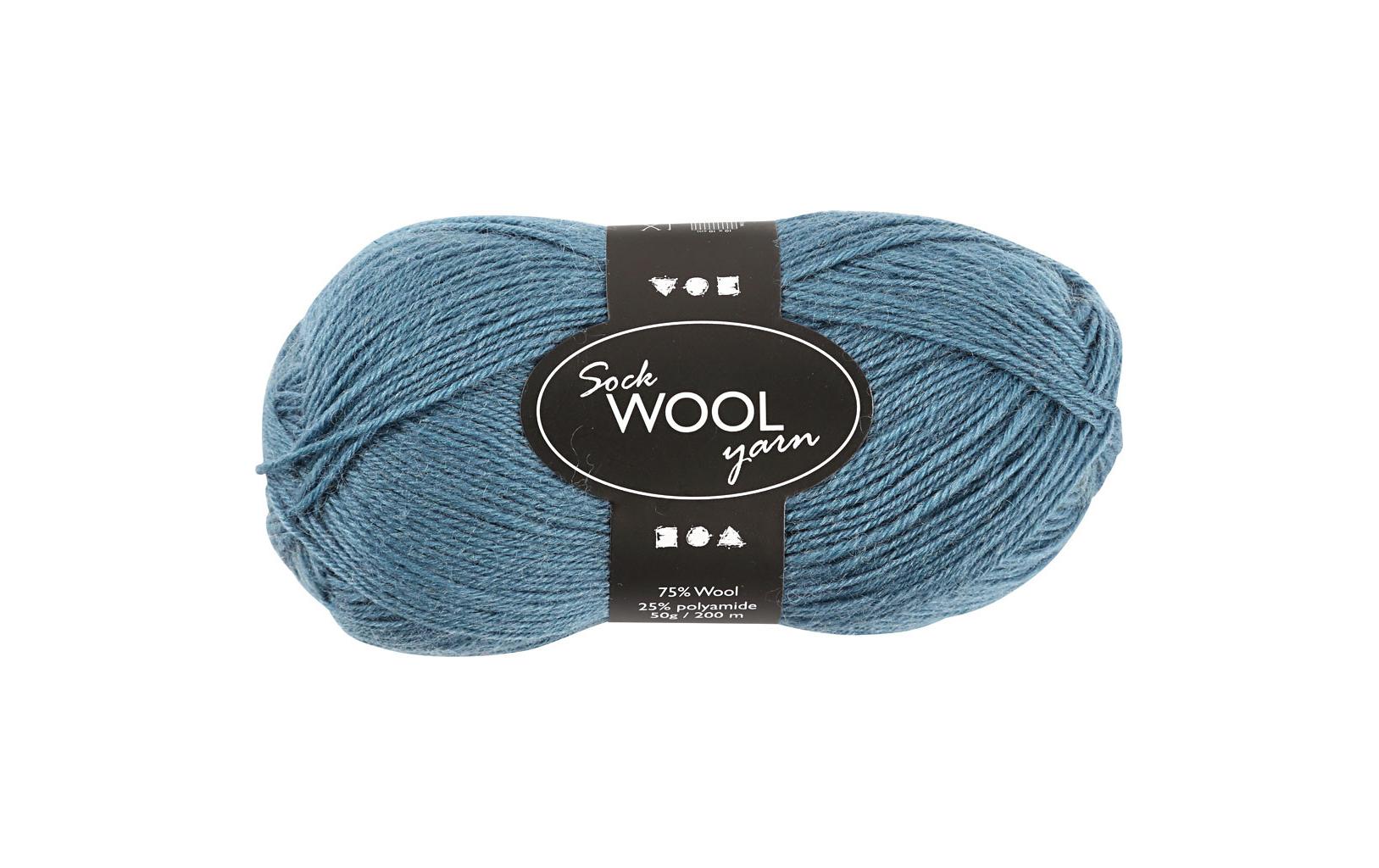 Creativ Company Wolle 50 g für Socken, Petrol Creativ Company Wolle 50 g für Socken, Petrol