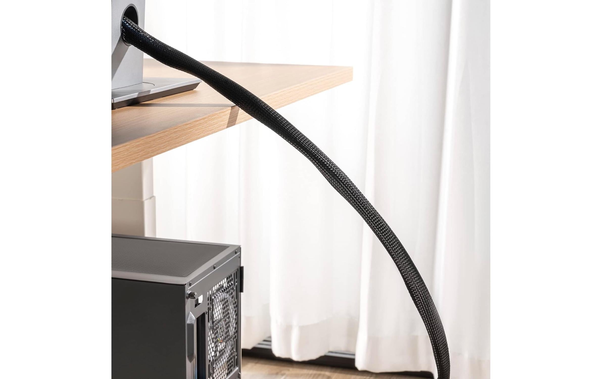 PureMounts Kabelschlauch PM-SOCKS-85B-50 50 m x 85 mm Schwarz