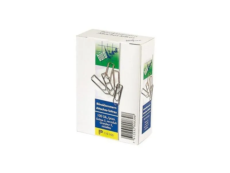 Büroline Büroklammer Gr. 5, 43 mm 1 Pack à 100 Stück