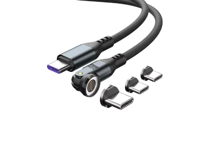 4smarts USB-C 540° Magnetkabel-Set GravityCord 240 W, 1.8 m, Schwarz 4smarts USB-C 540° Magnetkabel-Set GravityCord 240 W, 1.8 m, Schwarz