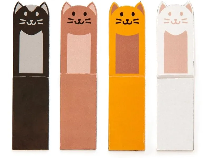 Kikkerland Lesezeichen Katzen 4 Magnete Kikkerland Lesezeichen Katzen 4 Magnete