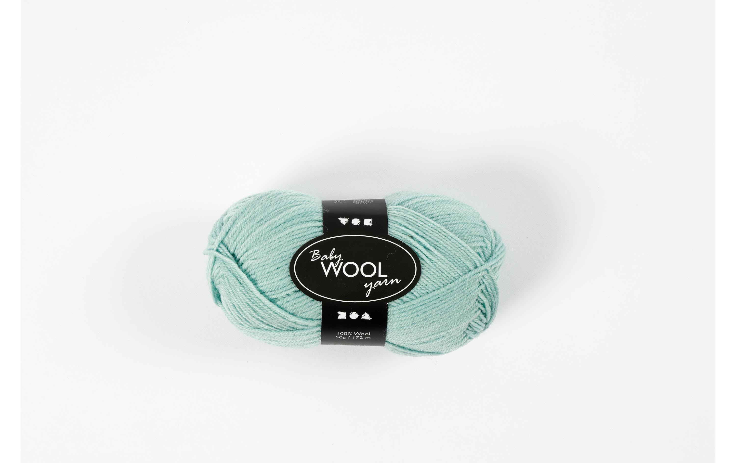 Creativ Company Wolle Babygarn Merino 50 g 14/4 Hellgrün