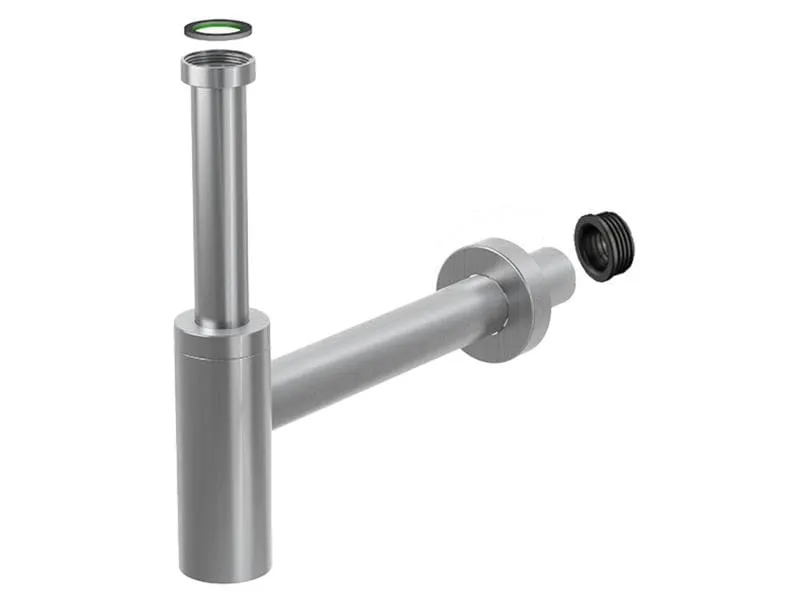 diaqua® Lavabosiphon Profi-Line 1 1/4 x Ø 40 mm, Gebürstet
