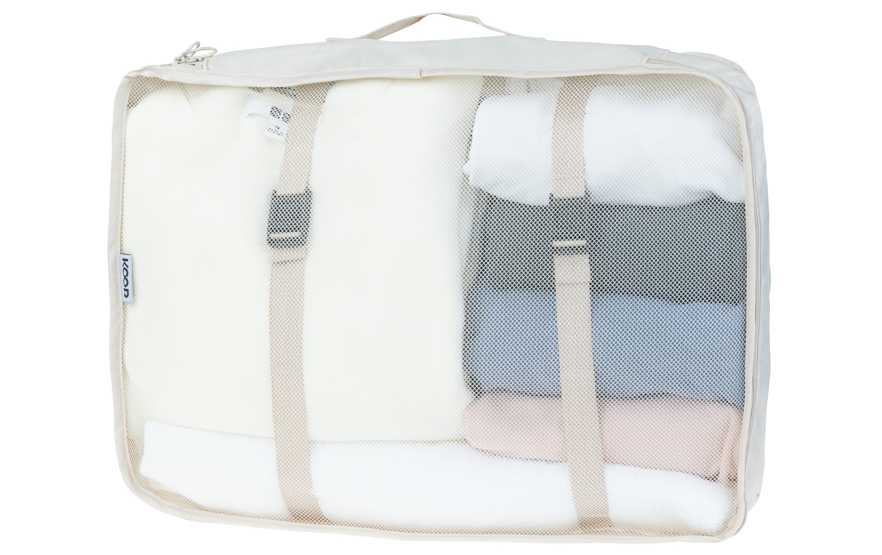 KOOR Kleiderbeutel Set Reesa, 4-teilig, Beige