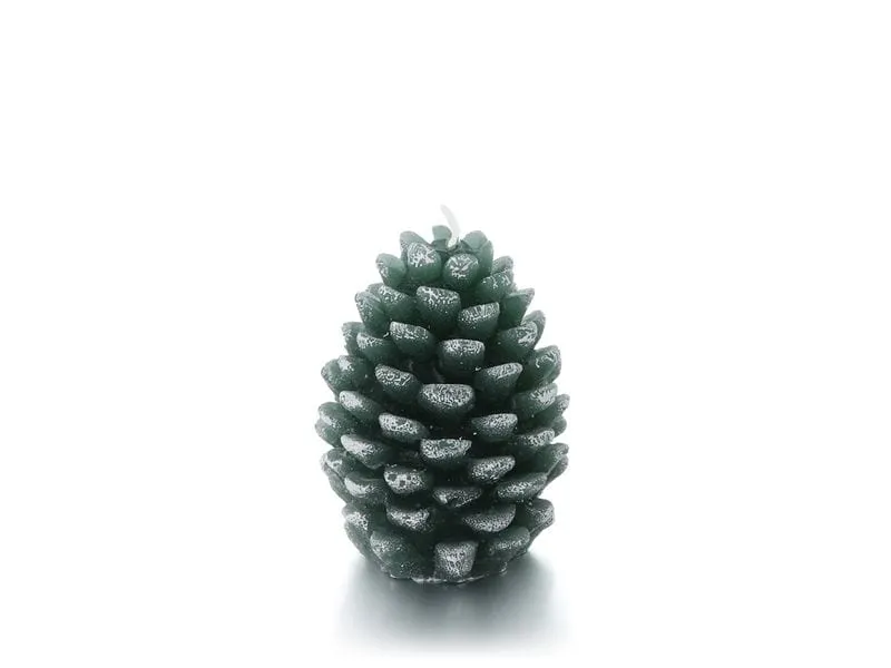 balthasar Weihnachtskerze Pinecone Grün, 1 Stück