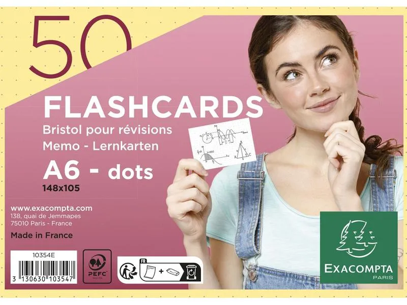 Exacompta Karteikarten Dot, Gelb Exacompta Karteikarten Dot, Gelb