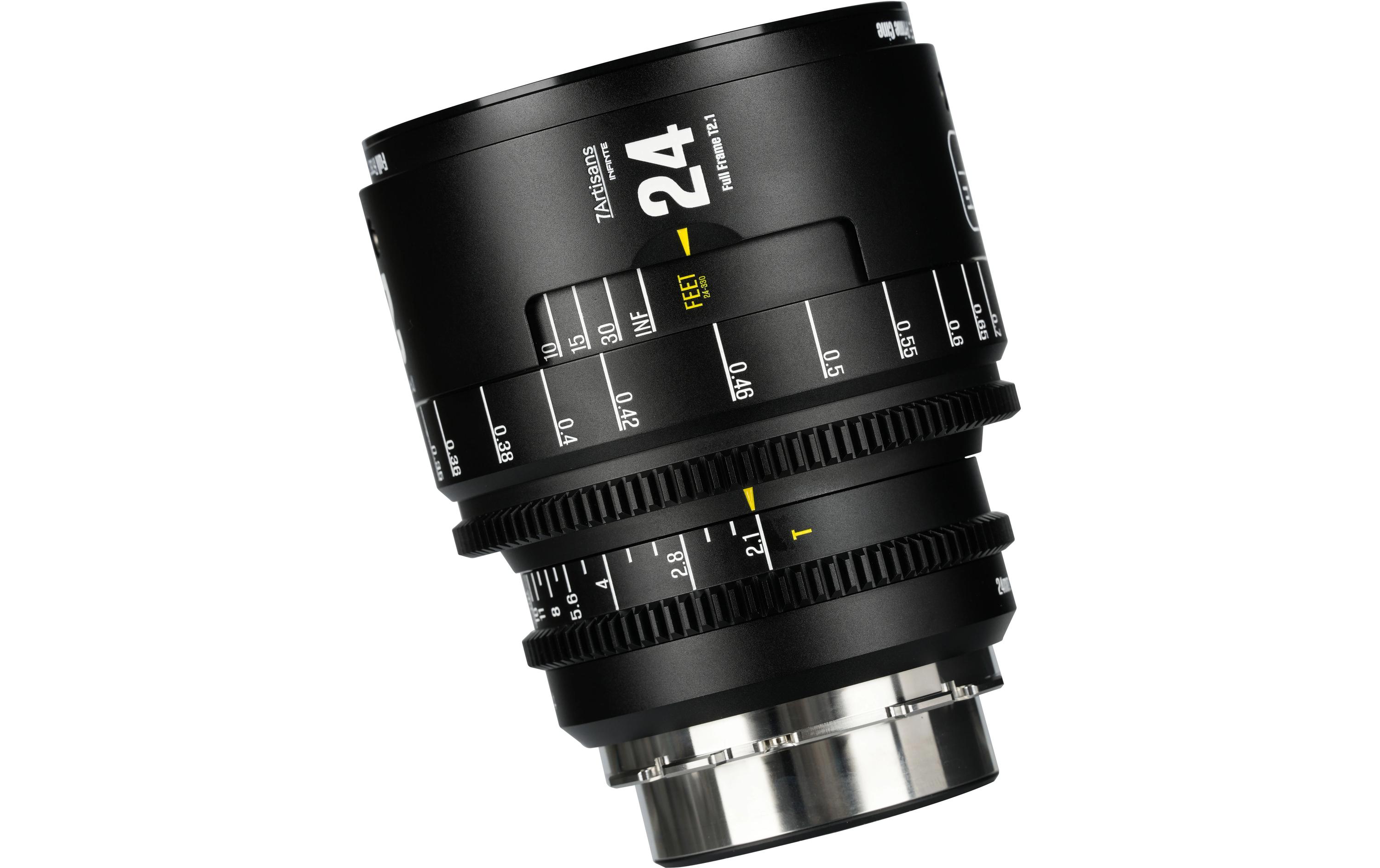 7Artisans Festbrennweite 24mm T/2.1 INFINTE Schwarz – Arri PL