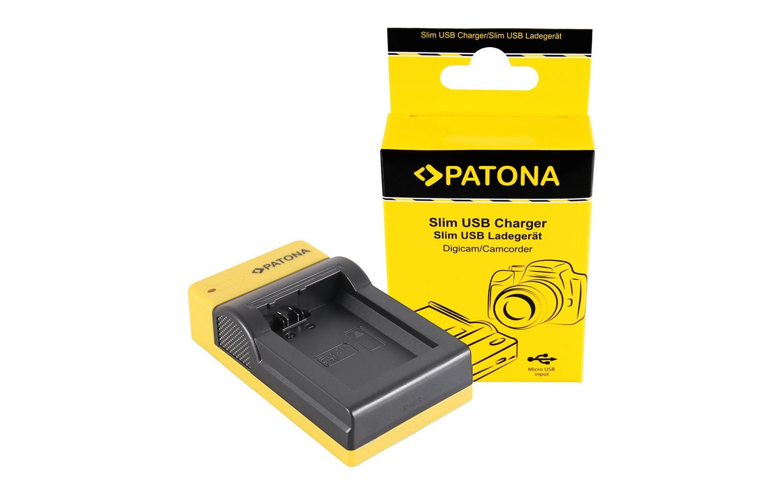 Patona Ladegerät Slim Micro-USB Sony NP-FW50