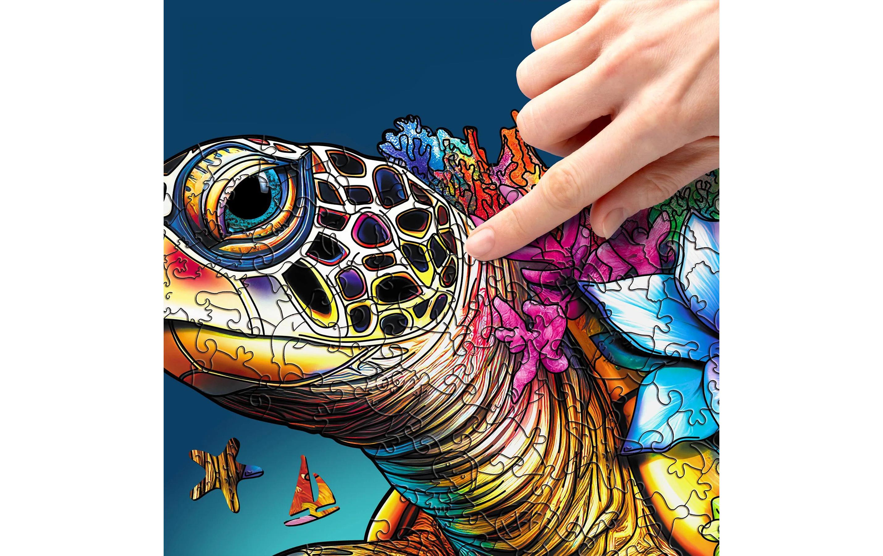 Escape Welt Holz-Puzzle Schildkröte