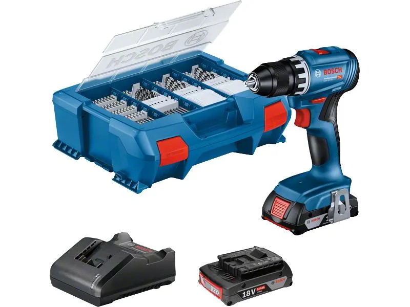 Bosch Professional Akku-Bohrschrauber GSR 18 V-45 Set