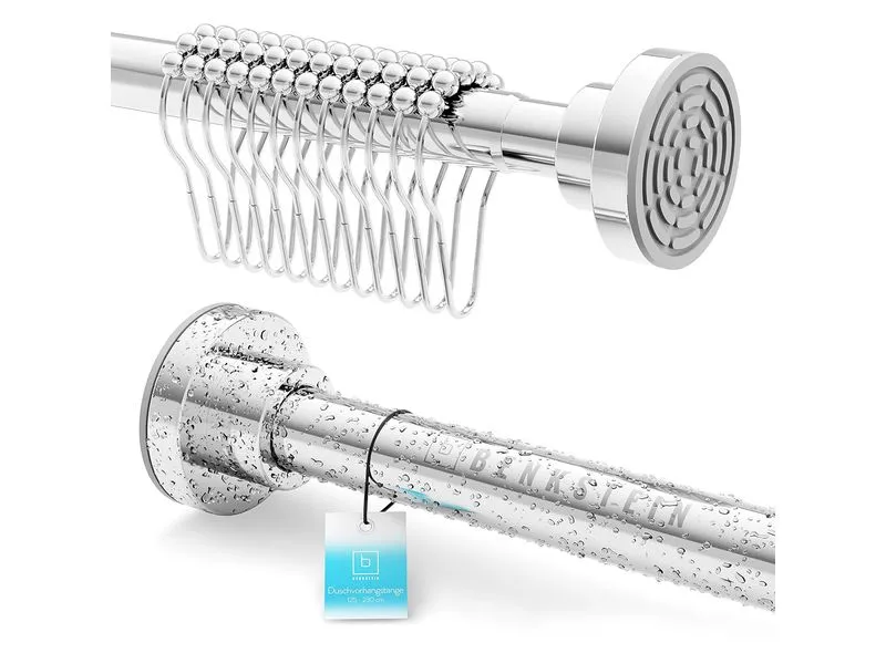 Benkstein Duschvorhangstange 6 x 124.5 cm, Silber Benkstein Duschvorhangstange 6 x 124.5 cm, Silber