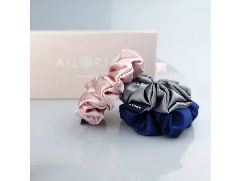 Ailoria DOUX Set 3 Scrunchies M aus Seide