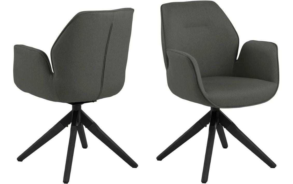 AC Design Stuhl Aura Hellgrau/Schwarz