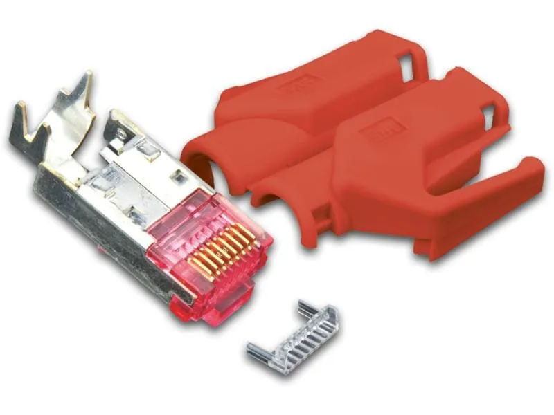 Wirewin Stecker RJ45 Hirose TM31 50 Stück, Rot Wirewin Stecker RJ45 Hirose TM31 50 Stück, Rot