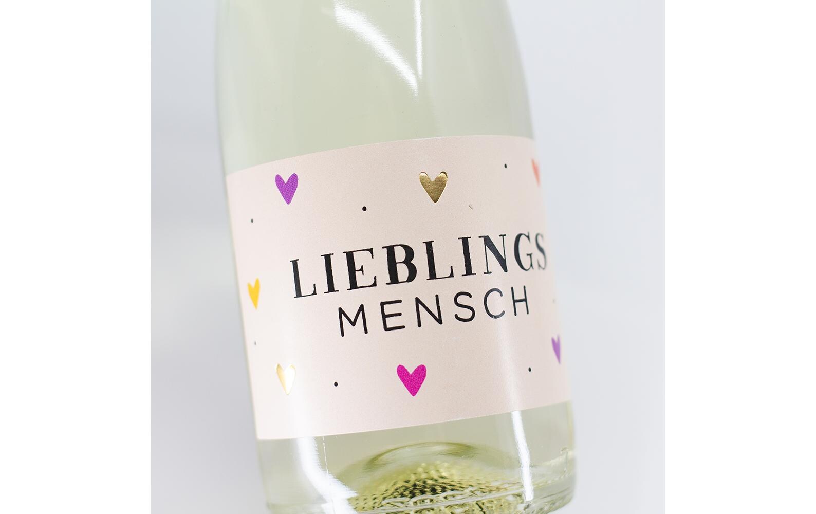 Grafik Werkstatt Secco-Flasche Lieblingsmensch 0.2 l