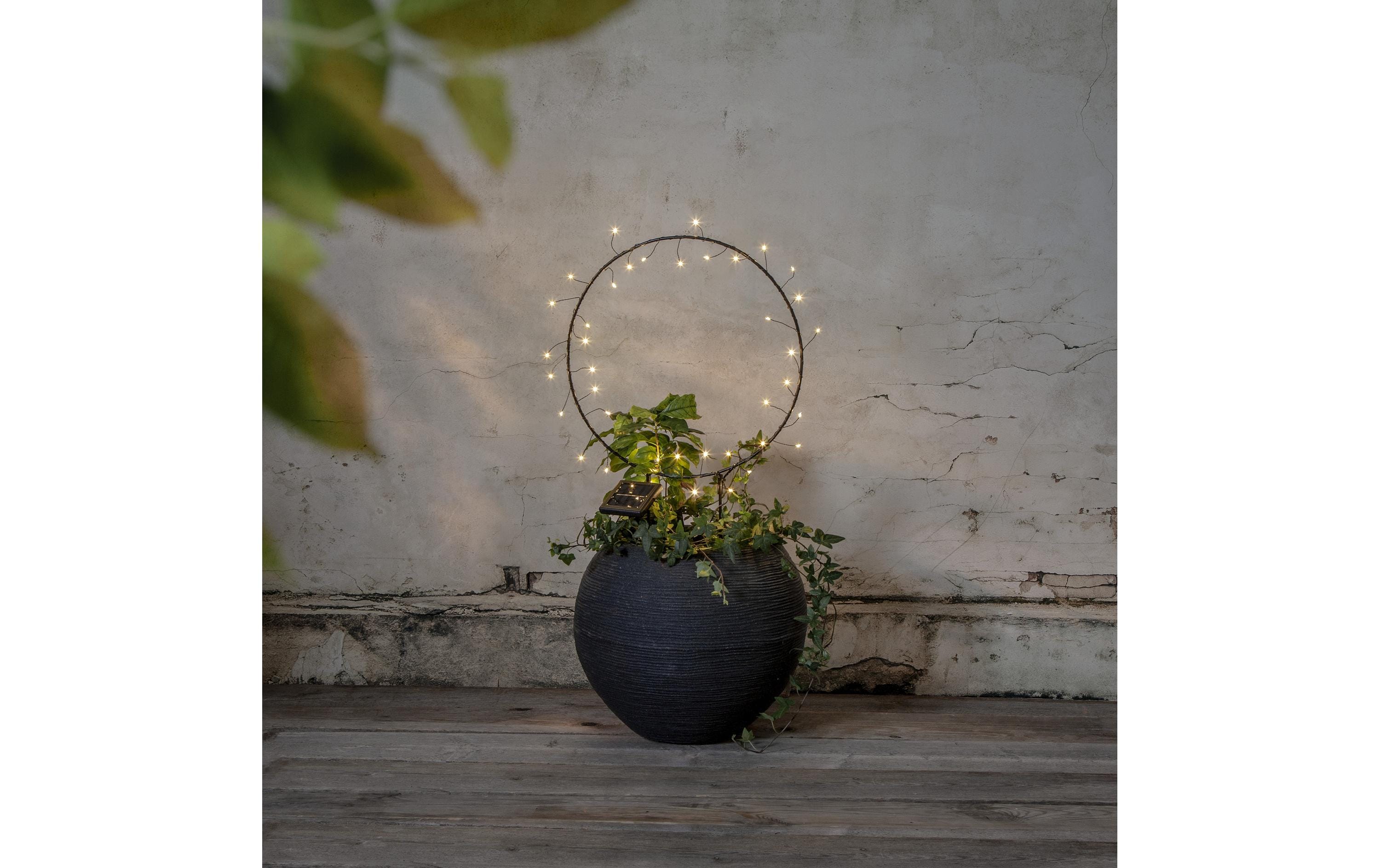 Star Trading Gartenlicht Solar Barlumi, 40 LEDs, Schwarz