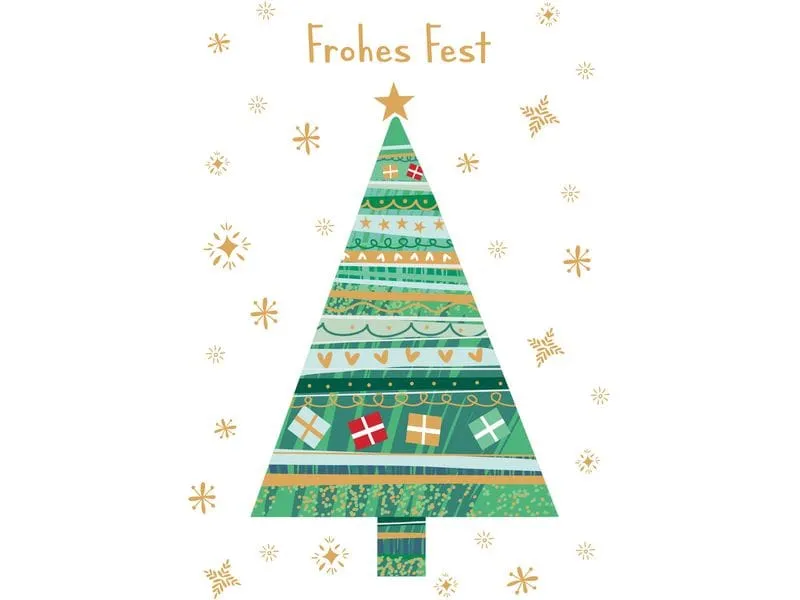 ABC Weihnachtskarten-Set A6, 5 Stück ABC Weihnachtskarten-Set A6, 5 Stück