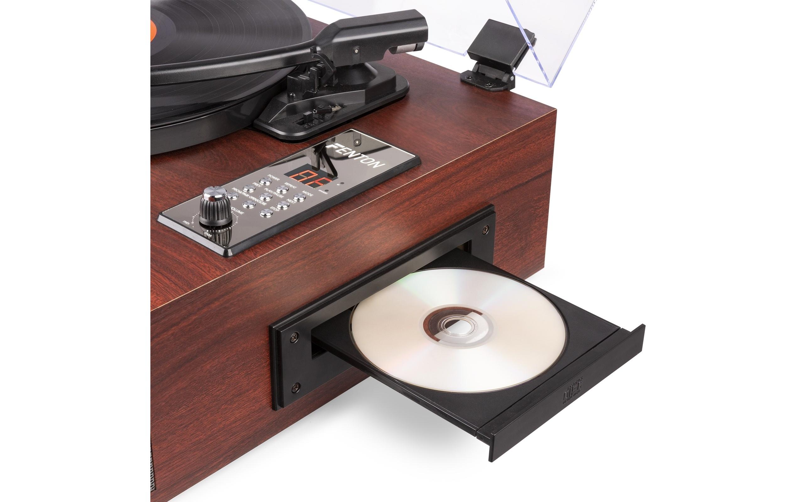 Fenton Plattenspieler mit Bluetooth RP180 Dunkelbraun
