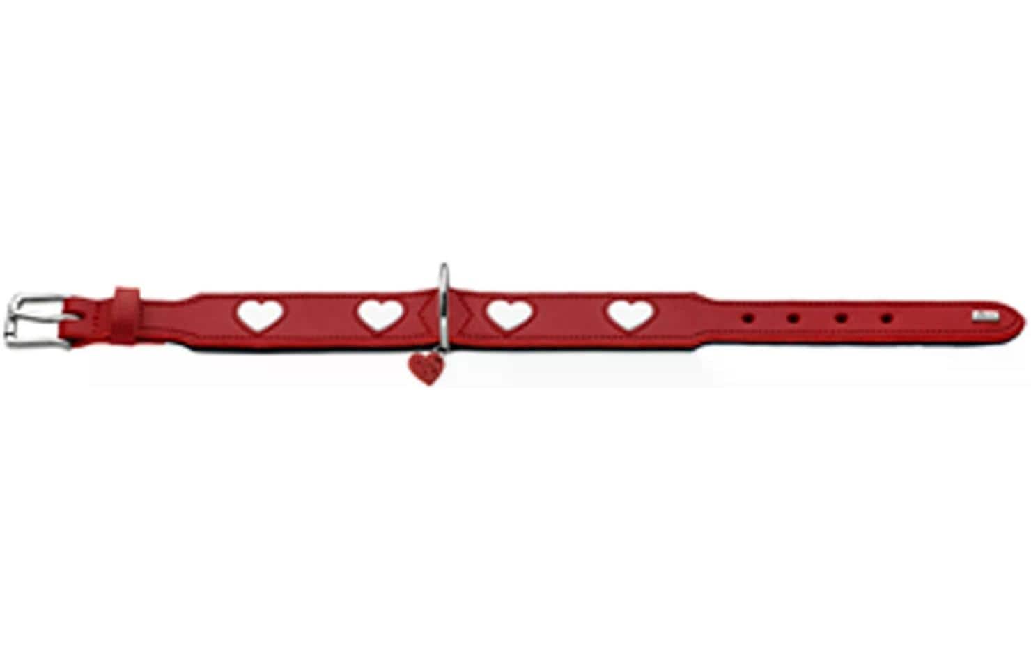 Hunter Halsband Love L (65), Rot/Schwarz Hunter Halsband Love L (65), Rot/Schwarz