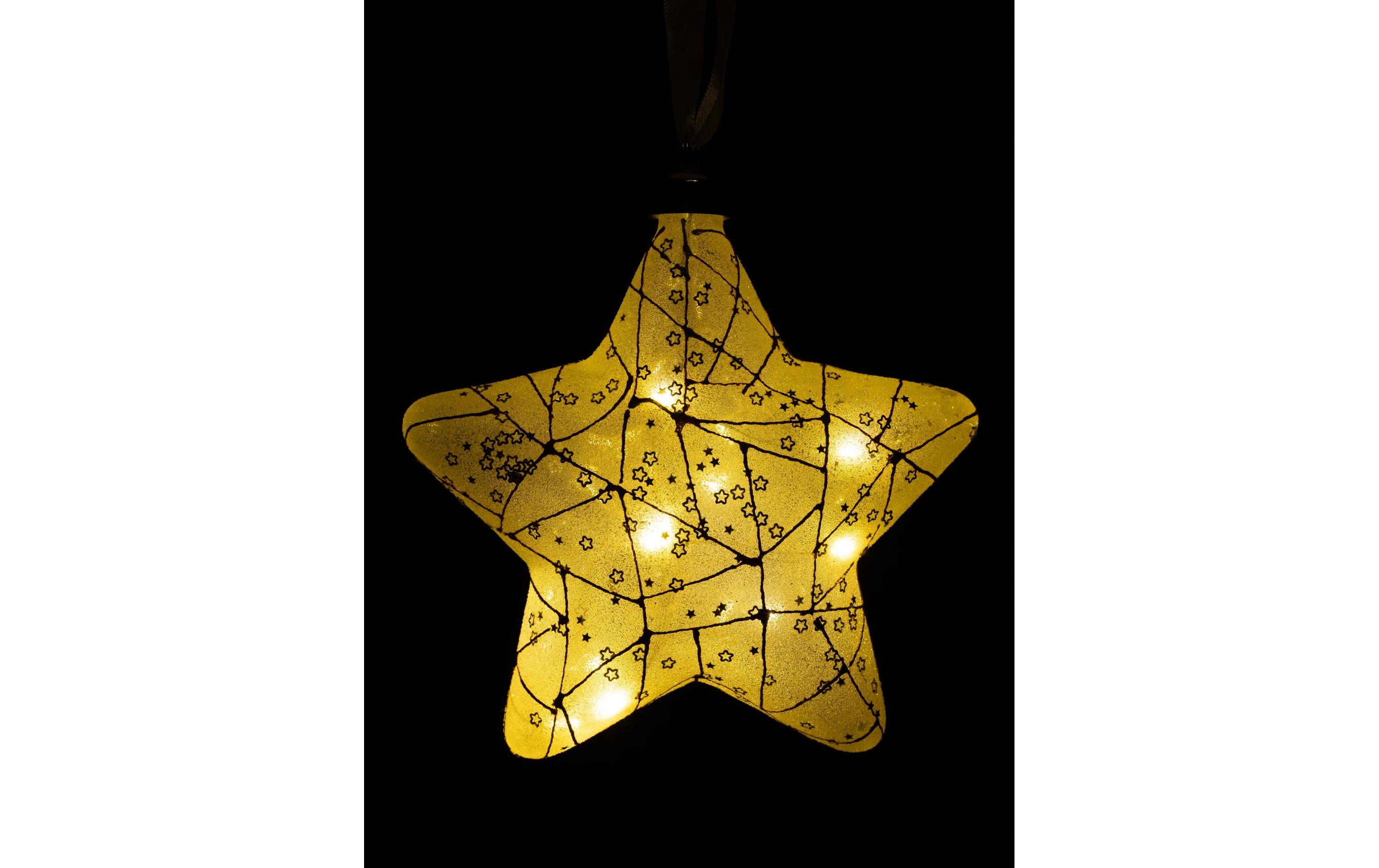 COCON LED-Stern, Weiss/Gold