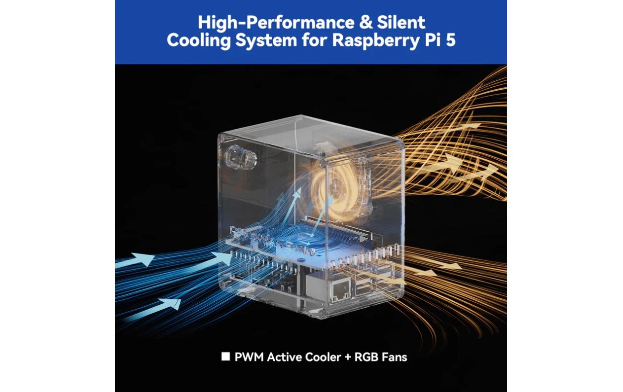 Raspberry Pi Gehäuse Pironman 5 MINI