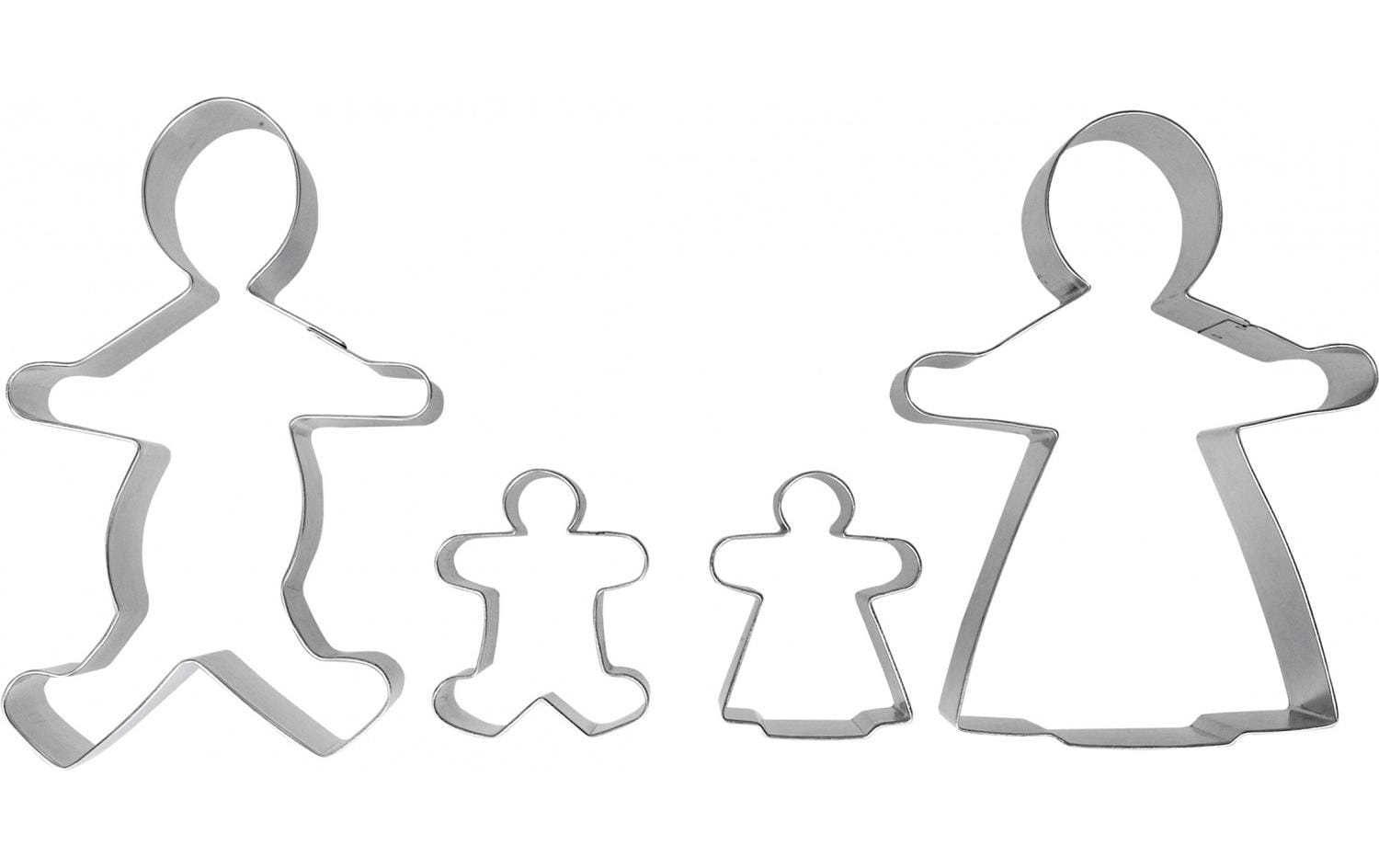 Ibili Guetzli-Ausstecher Familie 4-teilig