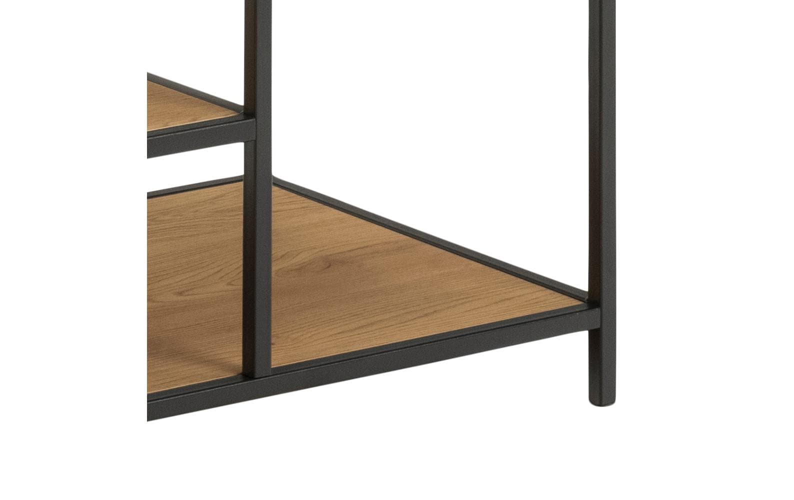 AC Design Garderobe Seaford 77 x 45 x 165 cm, Eiche/Schwarz