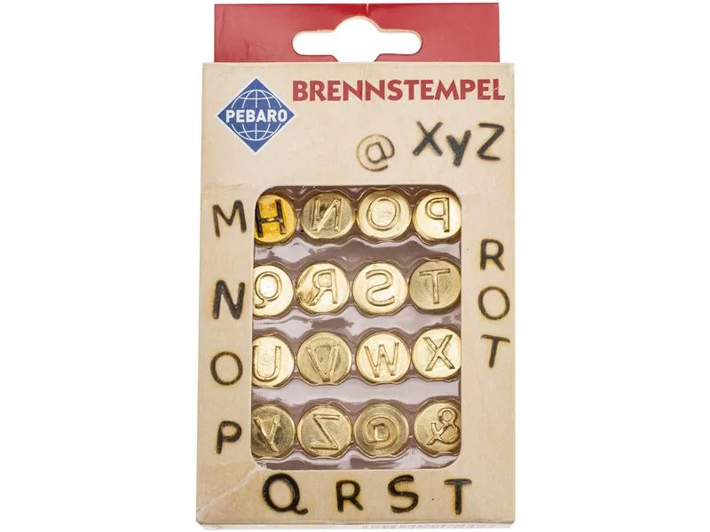 Glorex Brennstempel Buchstaben M-Z 16-teilig Glorex Brennstempel Buchstaben M-Z 16-teilig
