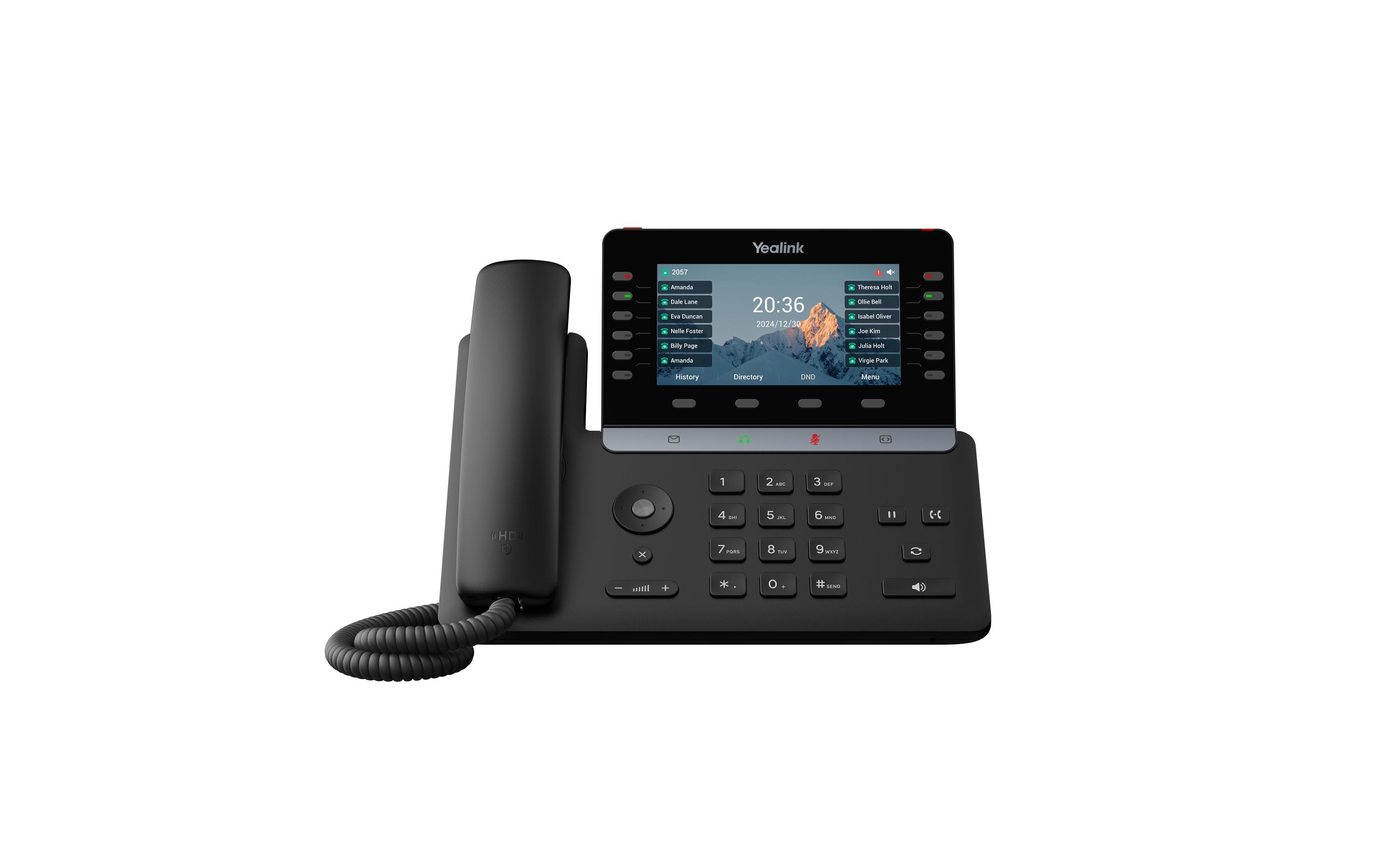 Yealink Tischtelefon SIP-T85W Schwarz