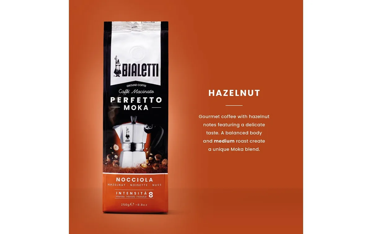 Bialetti Kaffee gemahlen Perfetto Moka Nocciola 250 g Bialetti Kaffee gemahlen Perfetto Moka Nocciola 250 g