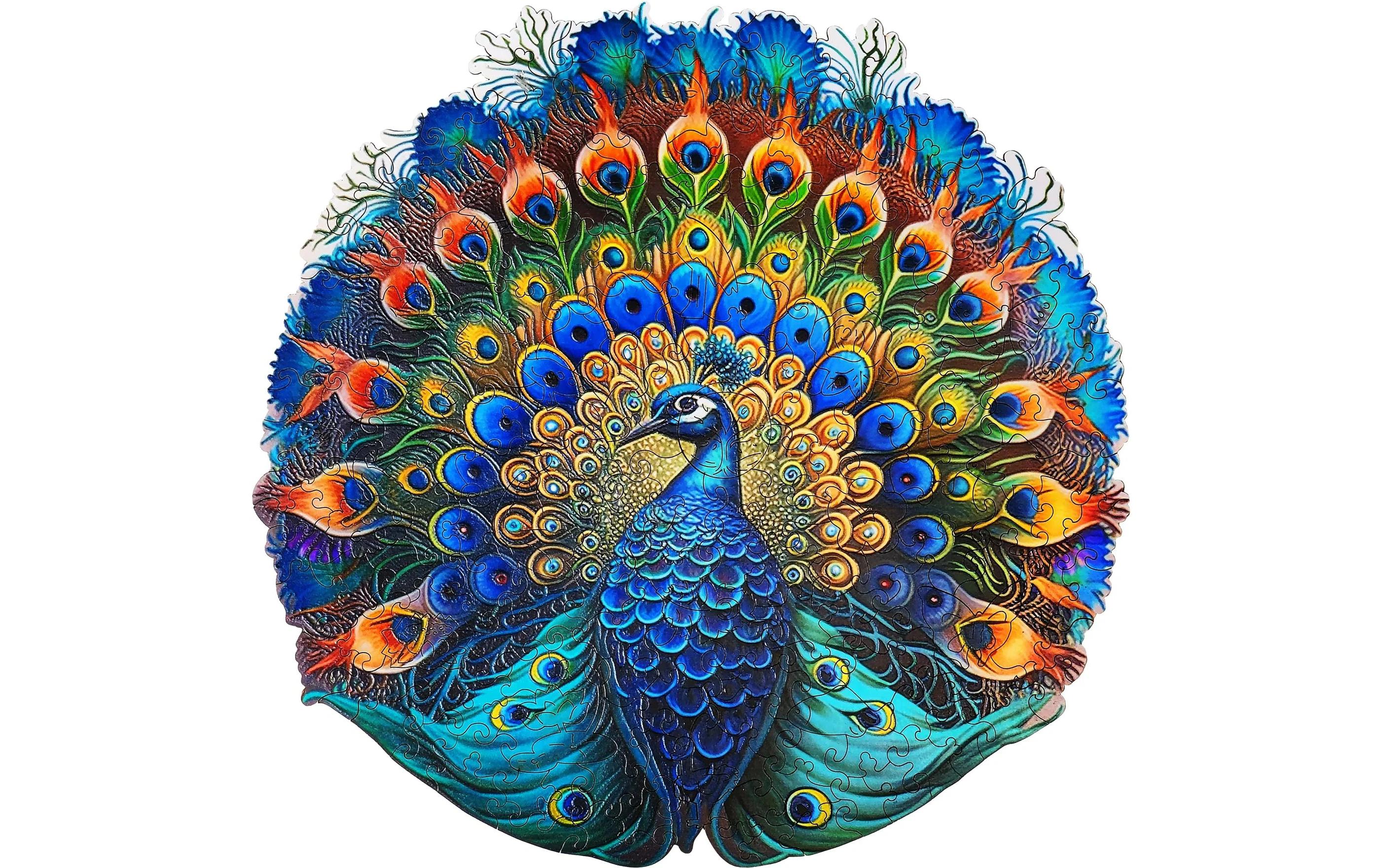 Escape Welt Holz-Puzzle Pfau