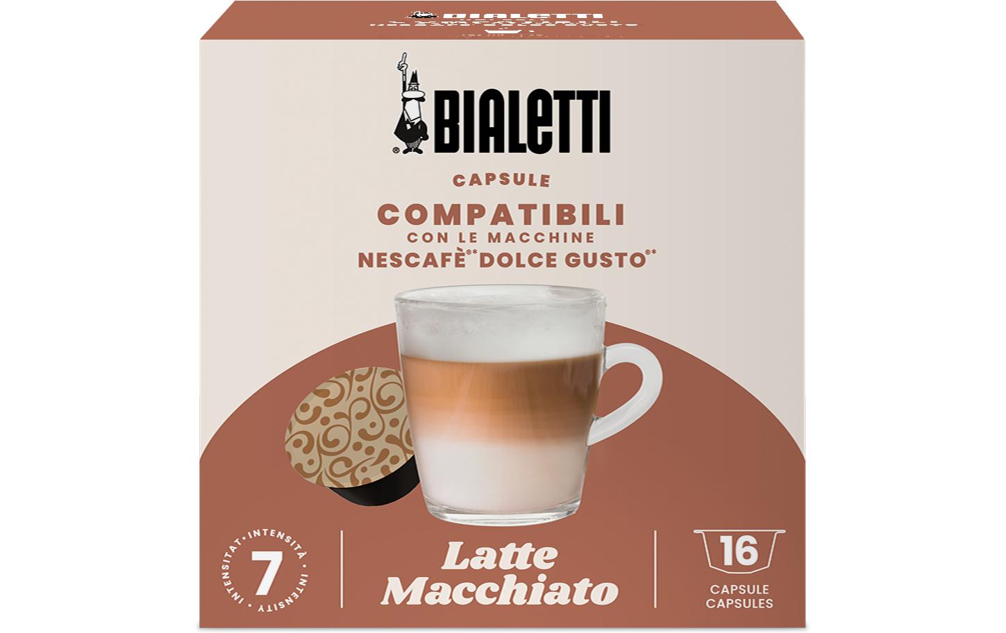 Bialetti Kaffeekapseln Latte Macchiato Dolce Gusto 16 Stück Bialetti Kaffeekapseln Latte Macchiato Dolce Gusto 16 Stück