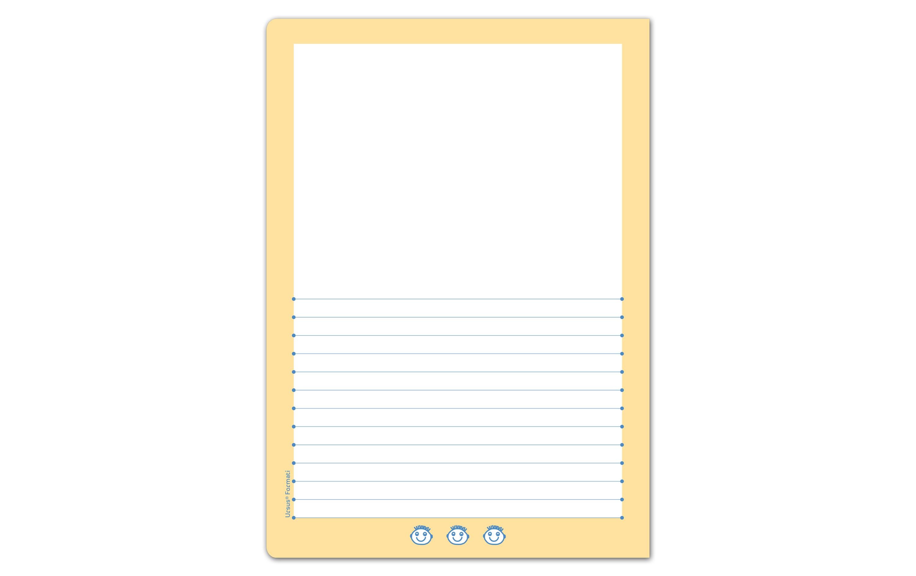 Formati Plus C.200, A4, Liniert, Gelb