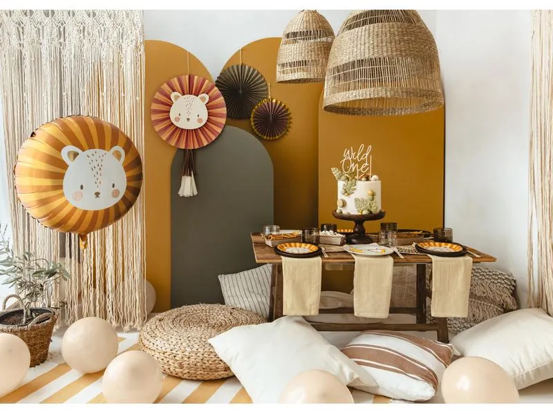 Partydeco Folienballon Löwe 70 x 67 cm, Gelb Partydeco Folienballon Löwe 70 x 67 cm, Gelb