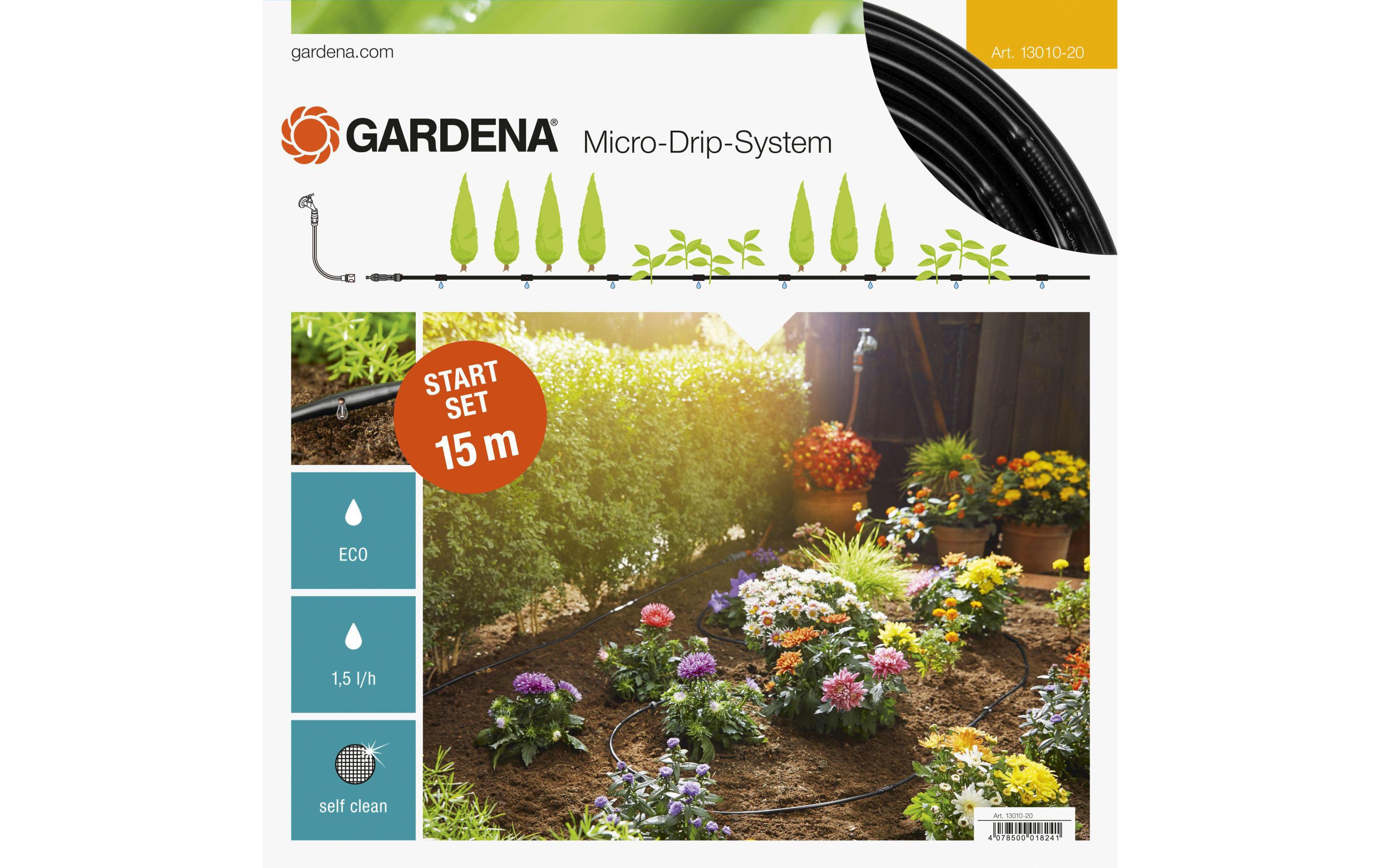 GARDENA Start-Set S 13010 Micro-Drip-System Pflanzreihe