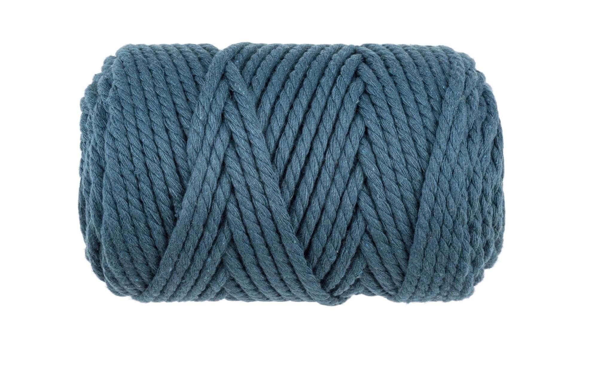 Glorex Wolle Makramee Rope gedreht 63 m x 3 mm, 250g, Türkis