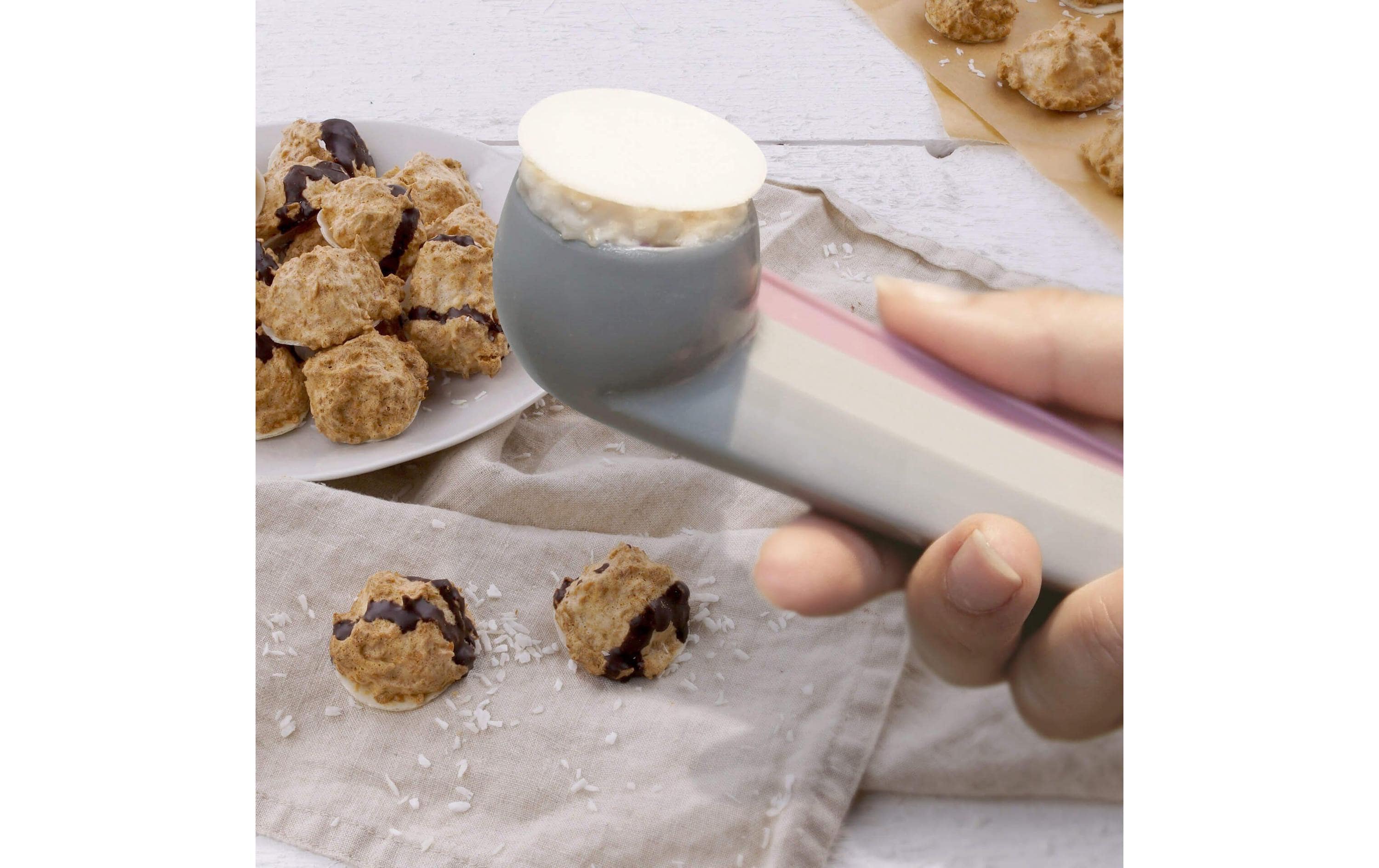 Zenker Vermicelles-Presse Sweet Sensation Grau/Pink, 3 x16 cm