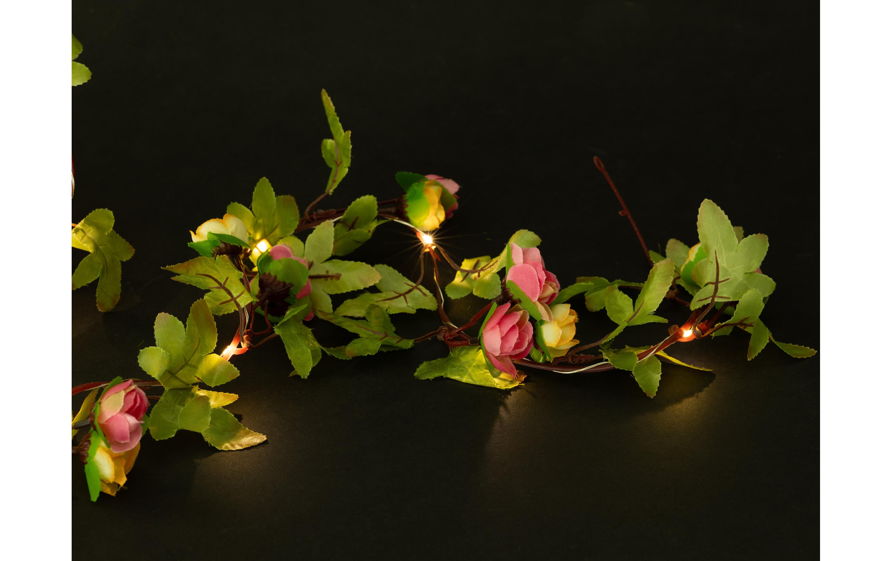 COCON Lichterkette LED Solar Blumen, 10 m