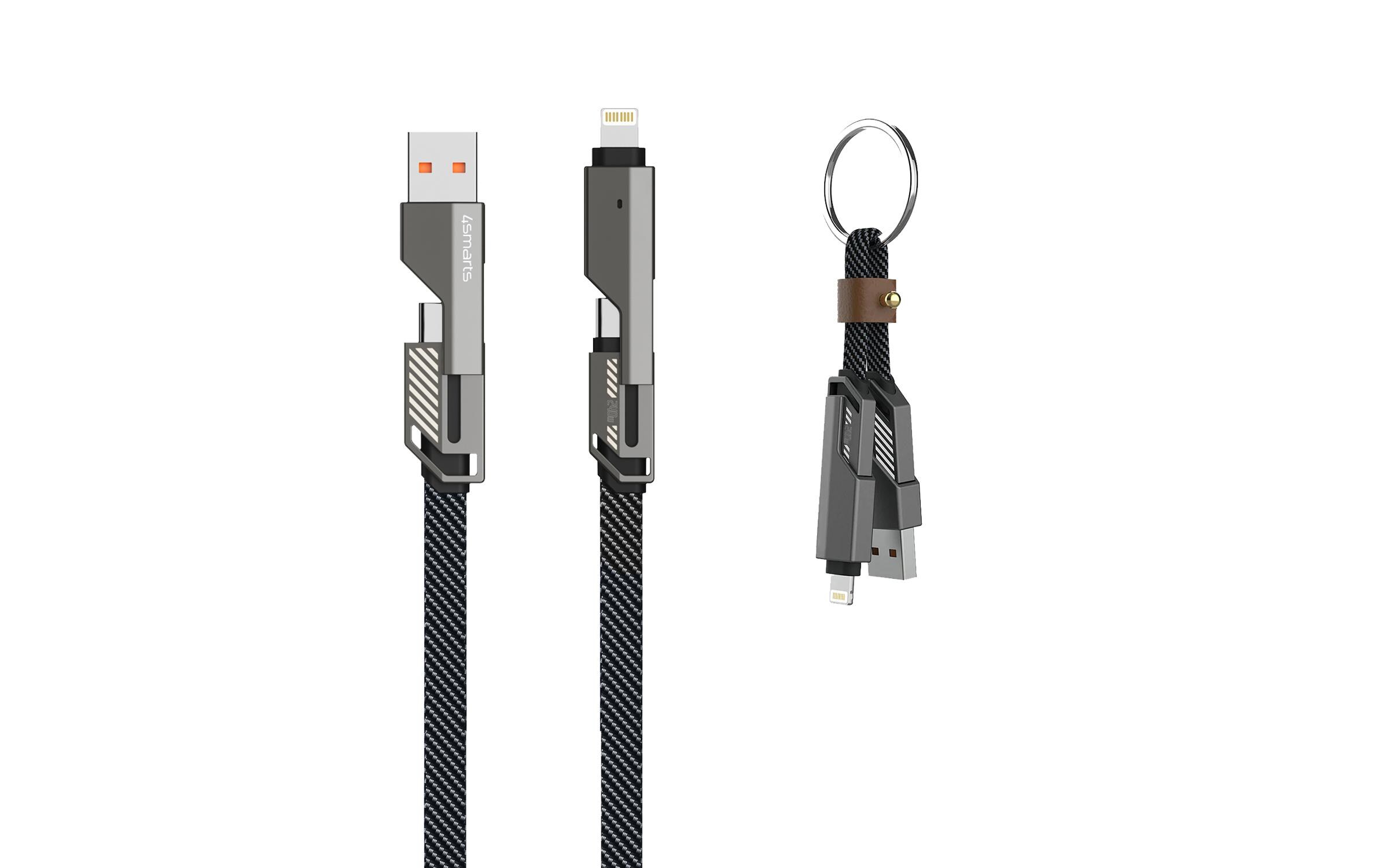 4smarts ComboCord Flat 240 W und Keyring Kabel