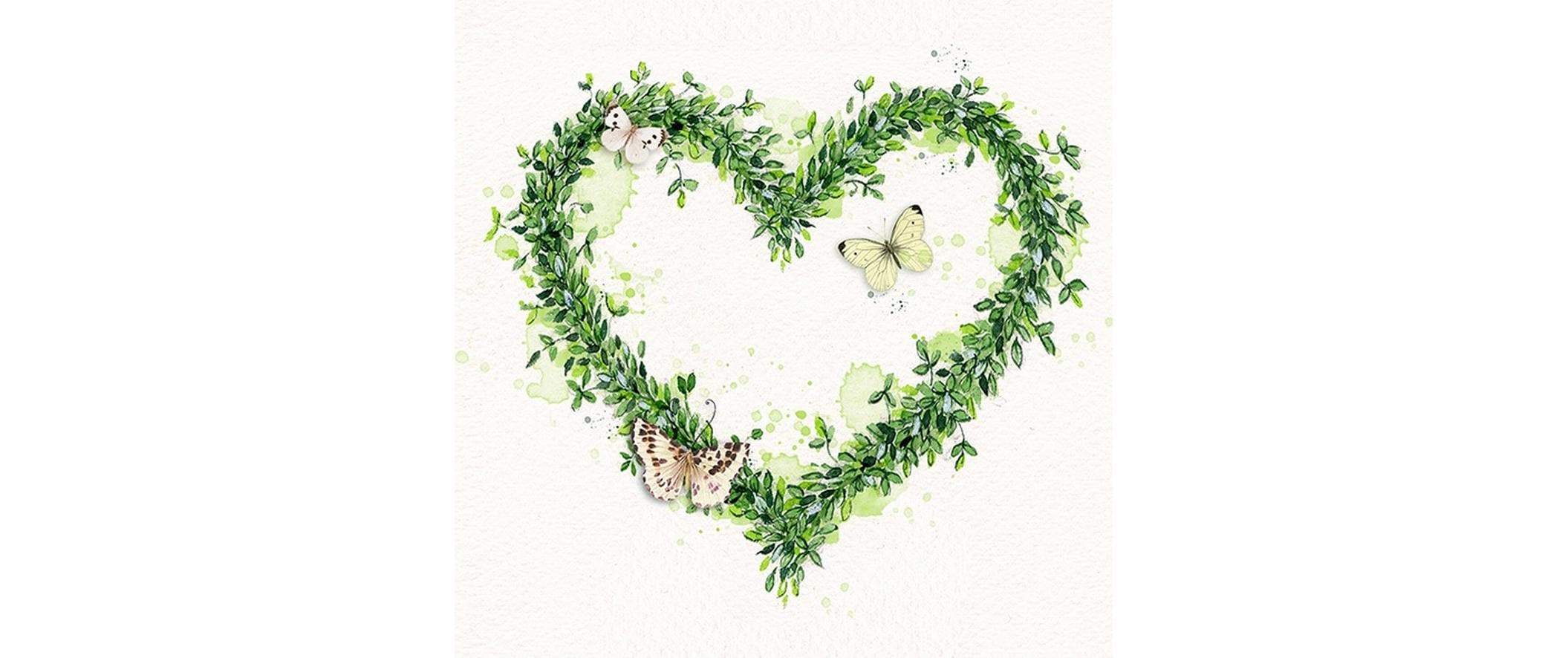 Braun + Company Papierservietten Green Dream 33 cm x 33 cm, 20 Stück