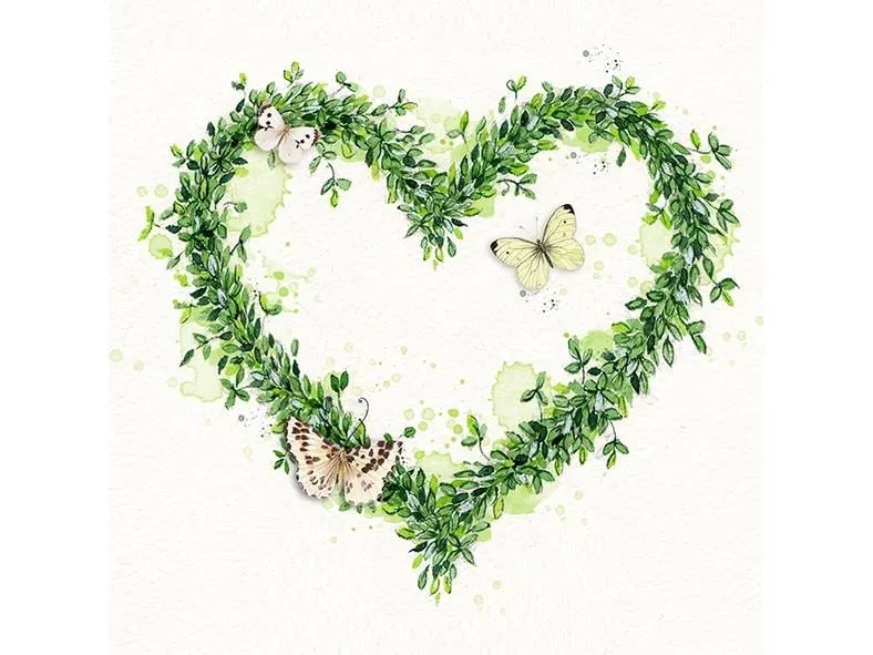 Braun + Company Papierservietten Green Dream 33 cm x 33 cm, 20 Stück Braun + Company Papierservietten Green Dream 33 cm x 33 cm, 20 Stück