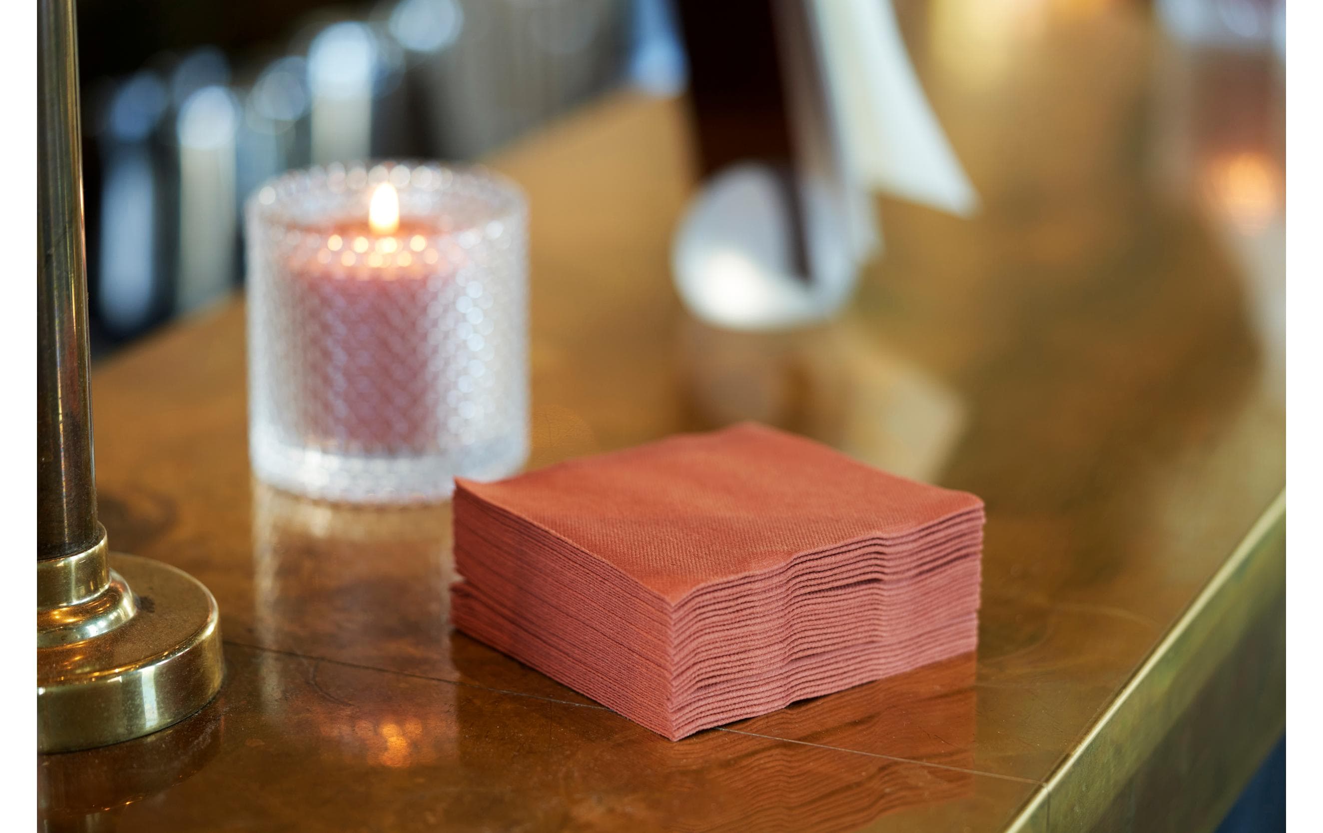 Duni Stoffserviette Fingerfood 20 cm x 20 cm, 50 Stück, Weiss