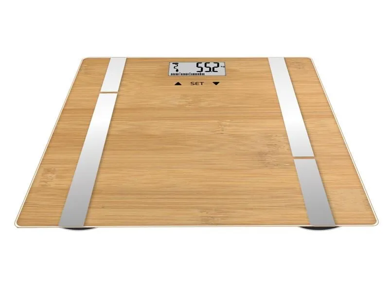Terraillon Körperanalysewaage Bamboo Fit Braun Terraillon Körperanalysewaage Bamboo Fit Braun