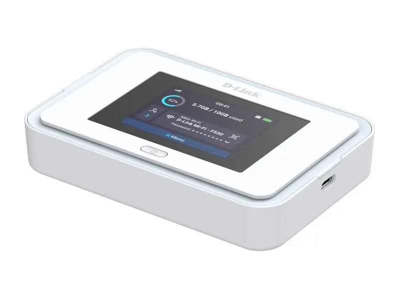 D-Link 5G Hotspot 5G NR AX3000 Wi-Fi 6 2.4 Zoll LCD Nano-SIM